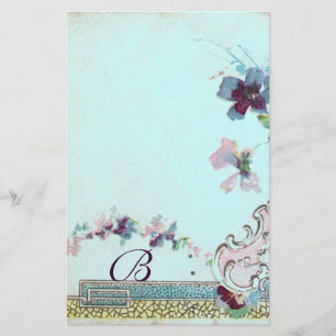 Papelaria Do casamento azul cor-de-rosa da cerceta de