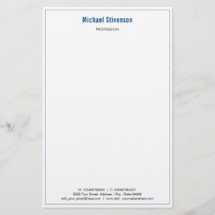 Papelaria Documento de Estoque de Informações de Nome de Emp