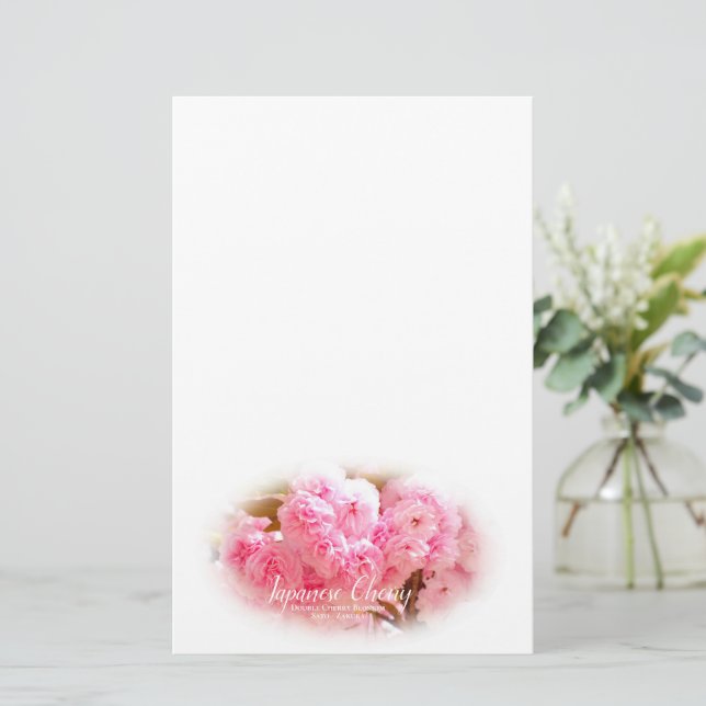 Papelaria Double Cherry Blossom: Sato-zakura (Em pé/Frente)