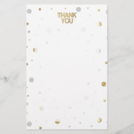 Papelaria Dourada Gliter Silver Foil Impressão Confetti Obri