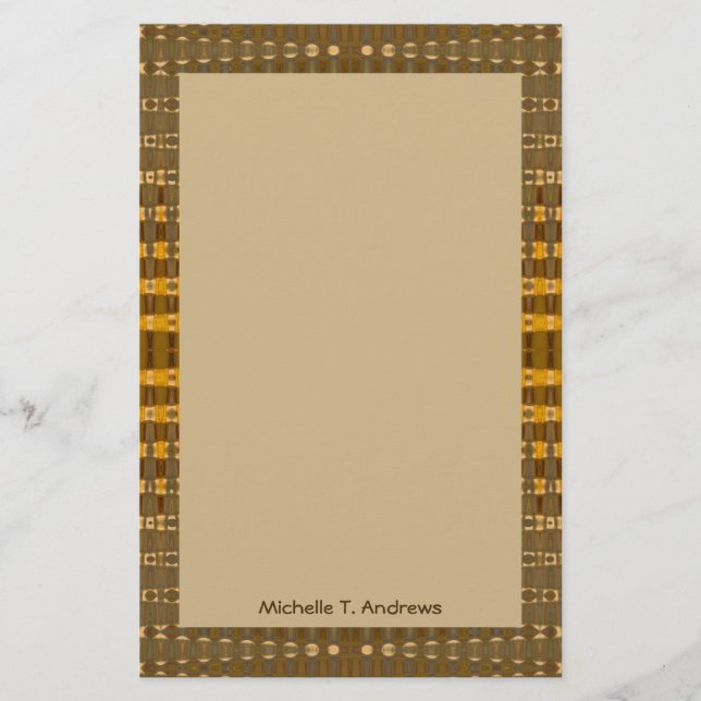 Papelaria dourado amarelo (Frente)