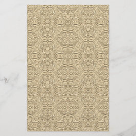 Papelaria Dourado e elegante nouveau vitoriano gravado