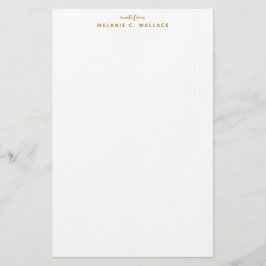 Papelaria Dourado luxo elegante moderno personalizado