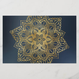 Papelaria Dourado Mandala