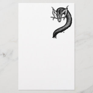 Papelaria Dragão no estilo de tatuagem