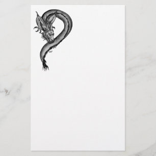 Papelaria Dragão no estilo de tatuagem