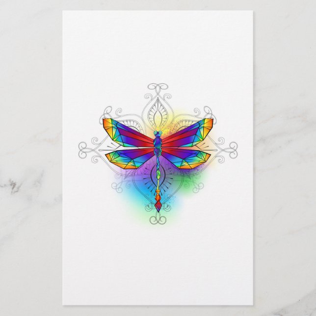Papelaria Dragonfly Poligonal (Frente)