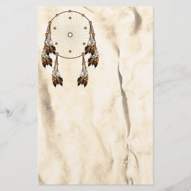 Papelaria Dream Catcher Native American Stationery (Frente)