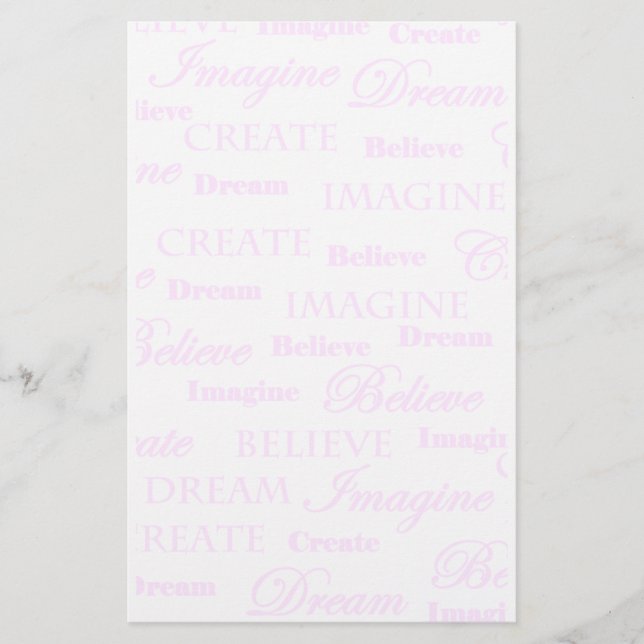 Papelaria Dream Imagine Criar Acredite (Frente)
