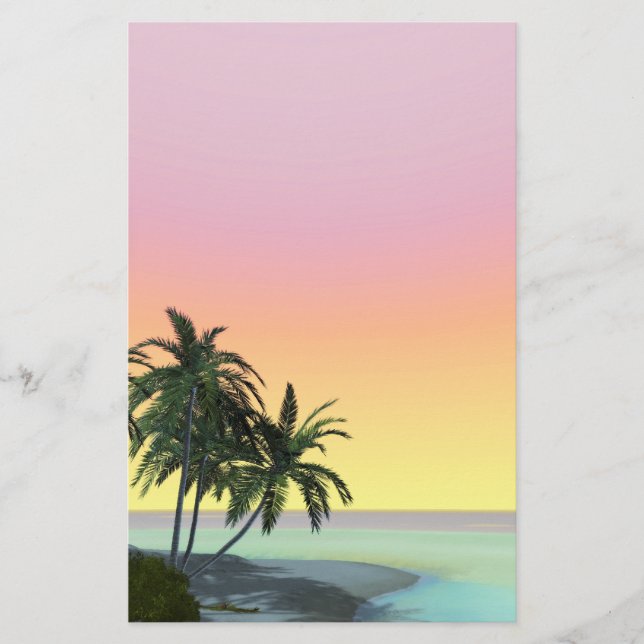 Papelaria dreamy desert Island Stationery (Frente)