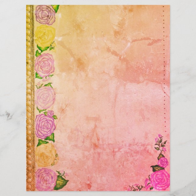 Papelaria Dreamy Rose (Rosa/Roxo) (Frente)