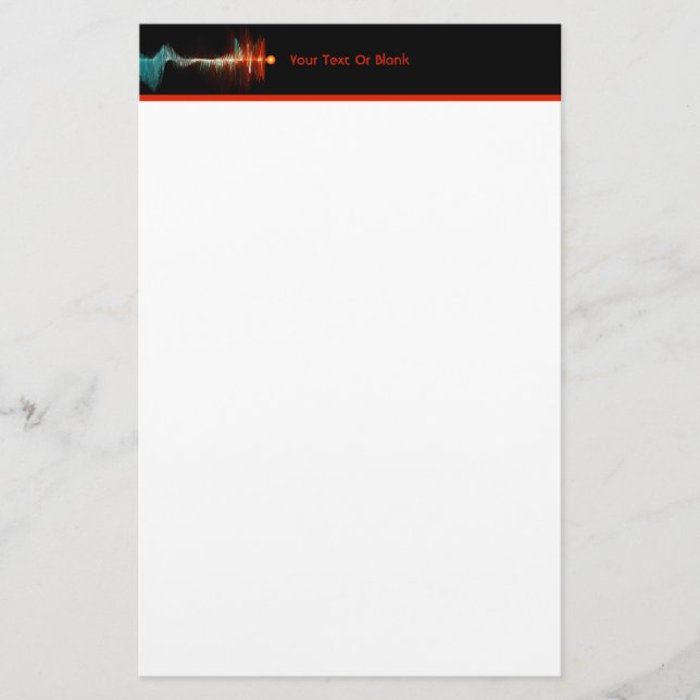 Papelaria Dualidade de Onda de Partículas (Frente)