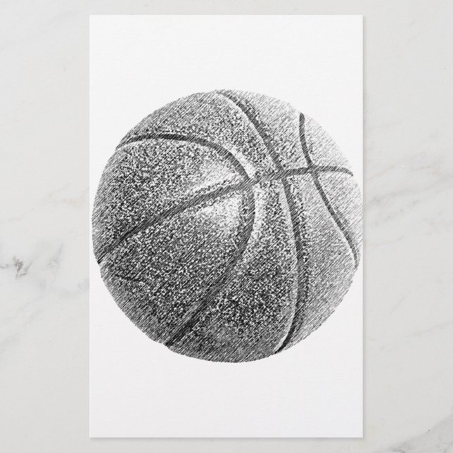 Papelaria Efeito de Lápis Basquetebol (Frente)