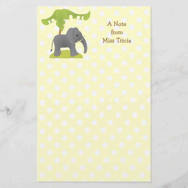 Papelaria Elefante e Árvore (Frente)