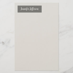 Papelaria Elegante Caligrafia Moderna Simples Profissional C