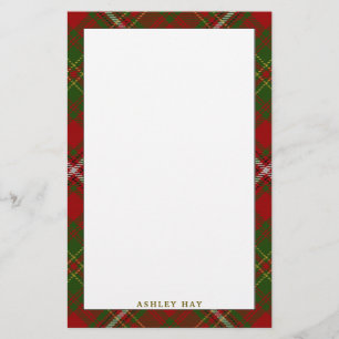 Papelaria Elegante Clan Hay Tartan Xadrez
