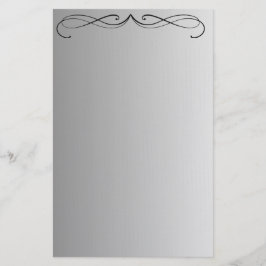 Papelaria Elegante Curl Minimalista Moderno Gradiente Cinza