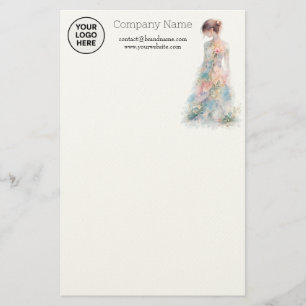 Papelaria Elegante Designer de Moda Nupcial em Couture com A