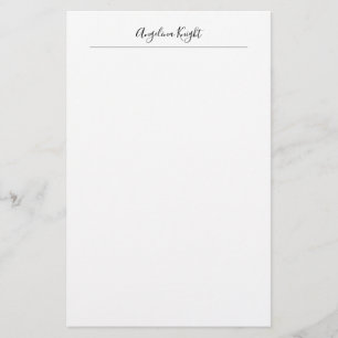 Papelaria Elegante Estilo Moderno Escrita Única Manuscrita