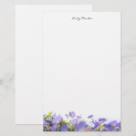Papelaria Elegante, floral minimalista Personalizada