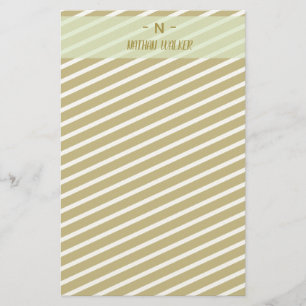 Papelaria Elegante Monograma em Dourado e Cinza I Minimalist