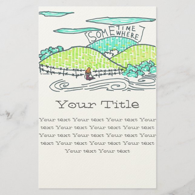 Papelaria Em algum lugar / Algum tempo (Frente)