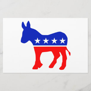 Papelaria Emblema Político do Partido Democrático (Donkey)
