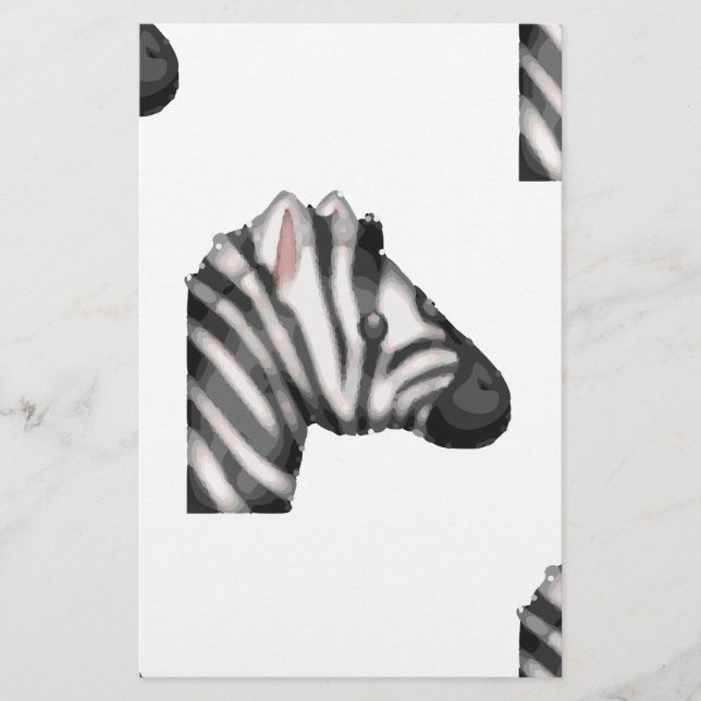 Papelaria emoji zebra (Frente)