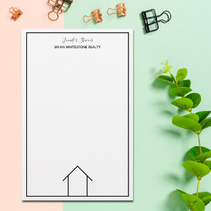 Papelaria Empresa Imobiliária Simples Realtor Personalizado