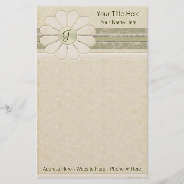 Papelaria Empresa Personalizada/Papel de Carta Pessoal (Frente)