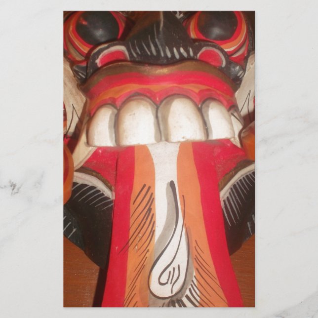 Papelaria Engraçado Carinho, Máscara de Halloween (Frente)