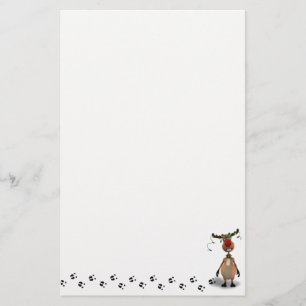 Papelaria Engraçado Natal Red Nosed Reindeer