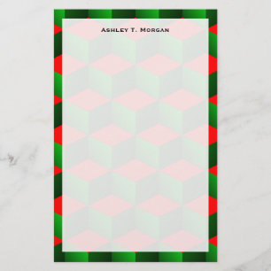 Papelaria Envelope de Rico de Natal para Cubos Vermelhos e V