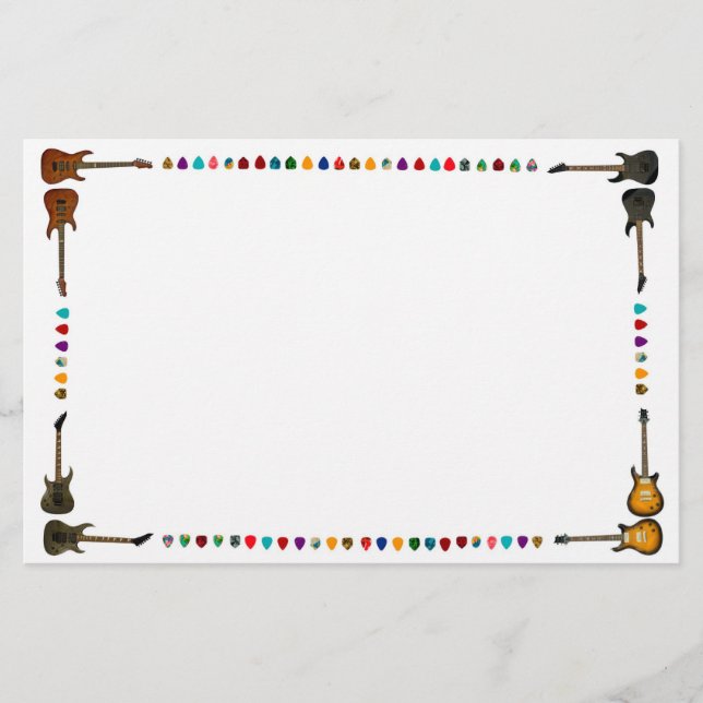 Papelaria Equipamento da guitarra (Frente)