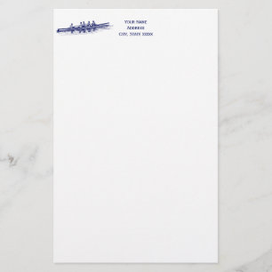 Papelaria Equipe de Remo Remadores de Remo Azul Esportes Aqu