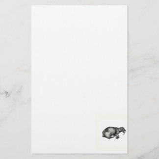 Papelaria Esboço da imagem do design do desenho da morsa do