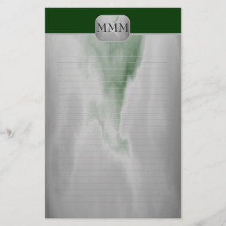 Papelaria Escolha o Papel de Carta Ligado Fino ao Monograma