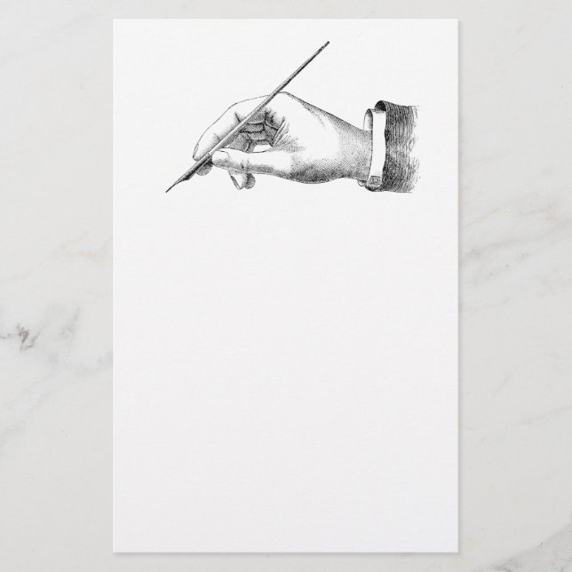 Papelaria Escrita da mão do vintage (Frente)