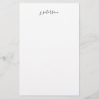 Escritório de Nomes de Script com Letra Simples El