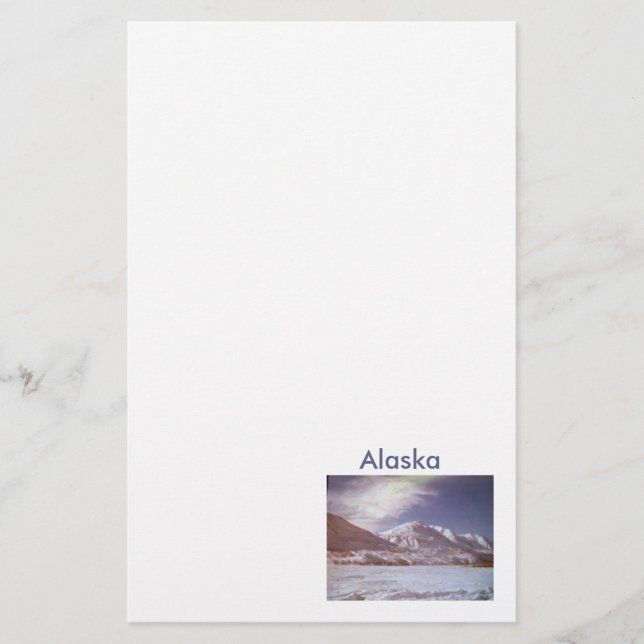 Papelaria Escritório do Alaska Scenery (Frente)