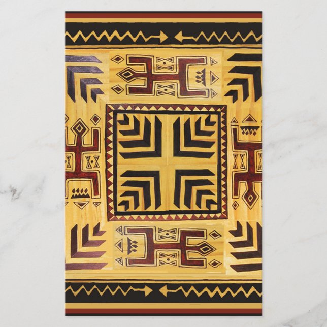 Papelaria Espíritos Tribais Africanos (Frente)