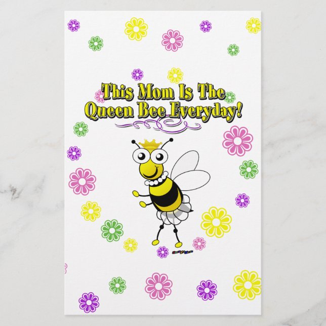 Papelaria Esta Mãe É A Rainha Abelhas Todos Os Dias (Frente)