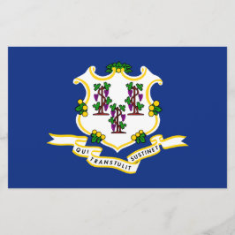 Papelaria Estado de bandeira do Connecticut