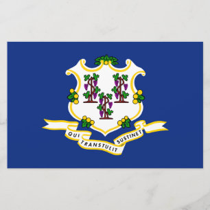 Papelaria Estado de bandeira do Connecticut