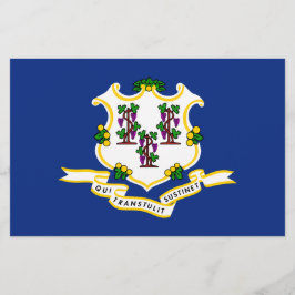 Papelaria Estado de bandeira do Connecticut