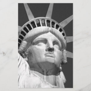 Papelaria Estátua da Liberdade Preta e Branca