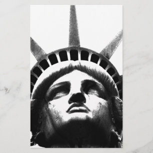Papelaria Estátua Negra e Branca da Liberdade