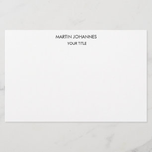 Papelaria Estético Simples Profissional Branco Moderno