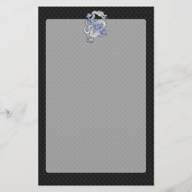 Papelaria Estilo de oriente cromo Dragão Cobra Impressão de  (Frente)