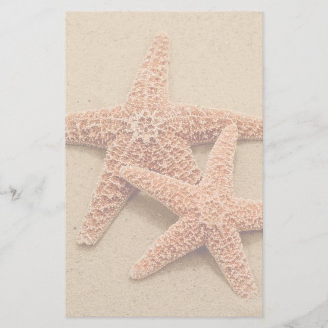 Papelaria Estrela do mar de dois açúcares (Frente)